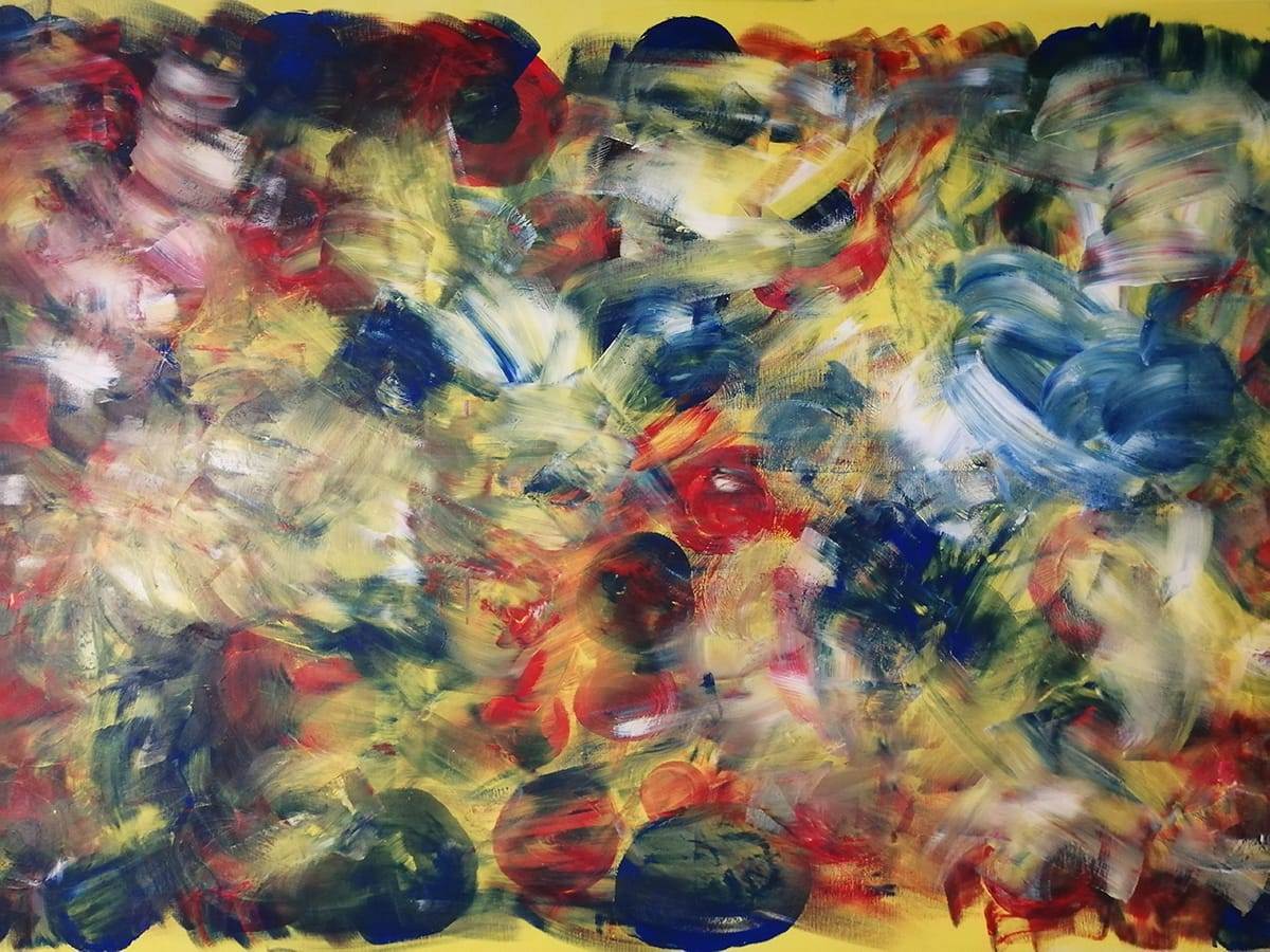 beautiful, colorful abstract astrological channeled painting