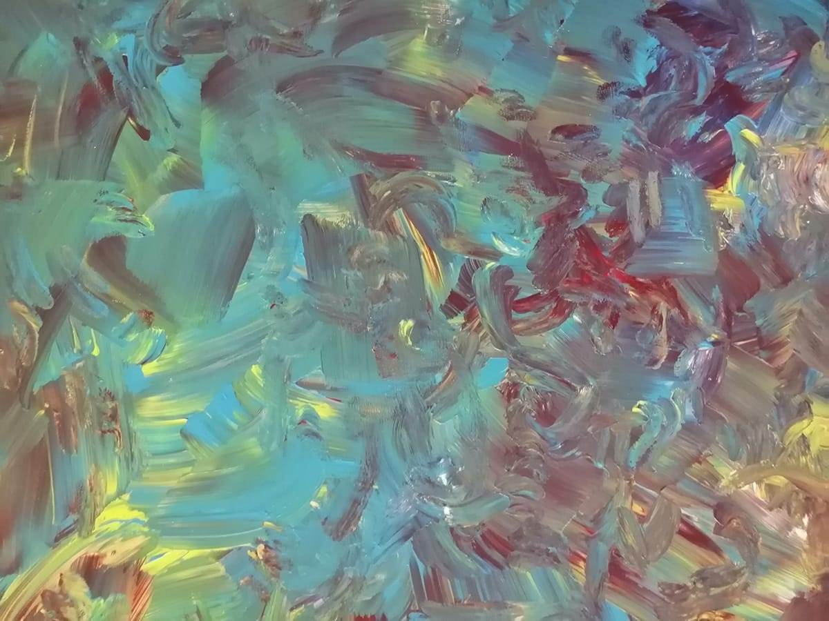 beautiful, colorful abstract astrological channeled painting