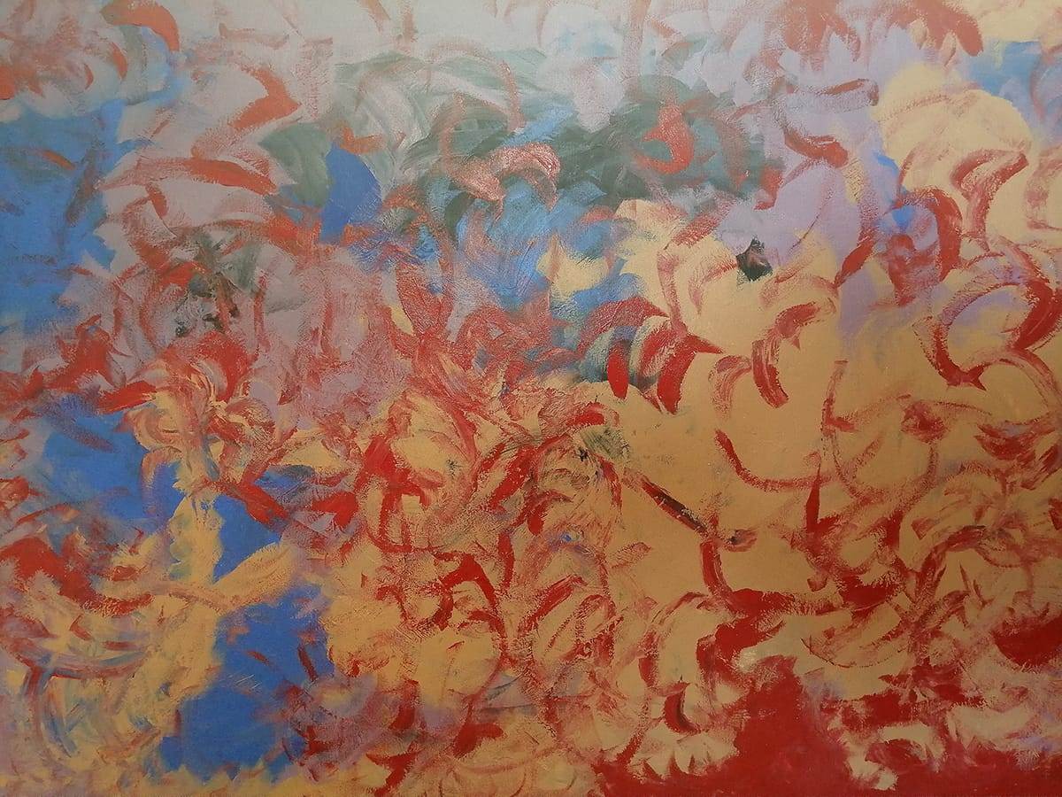 beautiful, colorful abstract astrological channeled painting