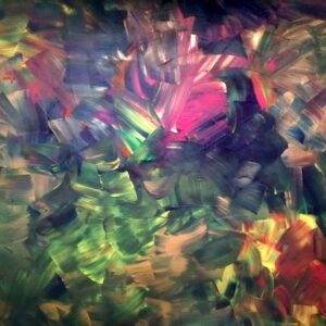 beautiful, colorful abstract astrological channeled painting