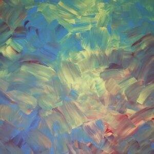 beautiful, colorful abstract astrological channeled painting