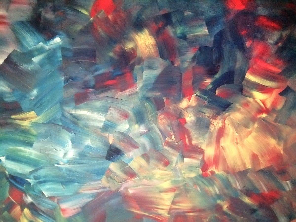 beautiful, colorful abstract astrological channeled painting