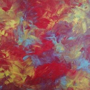 beautiful, colorful abstract astrological channeled painting