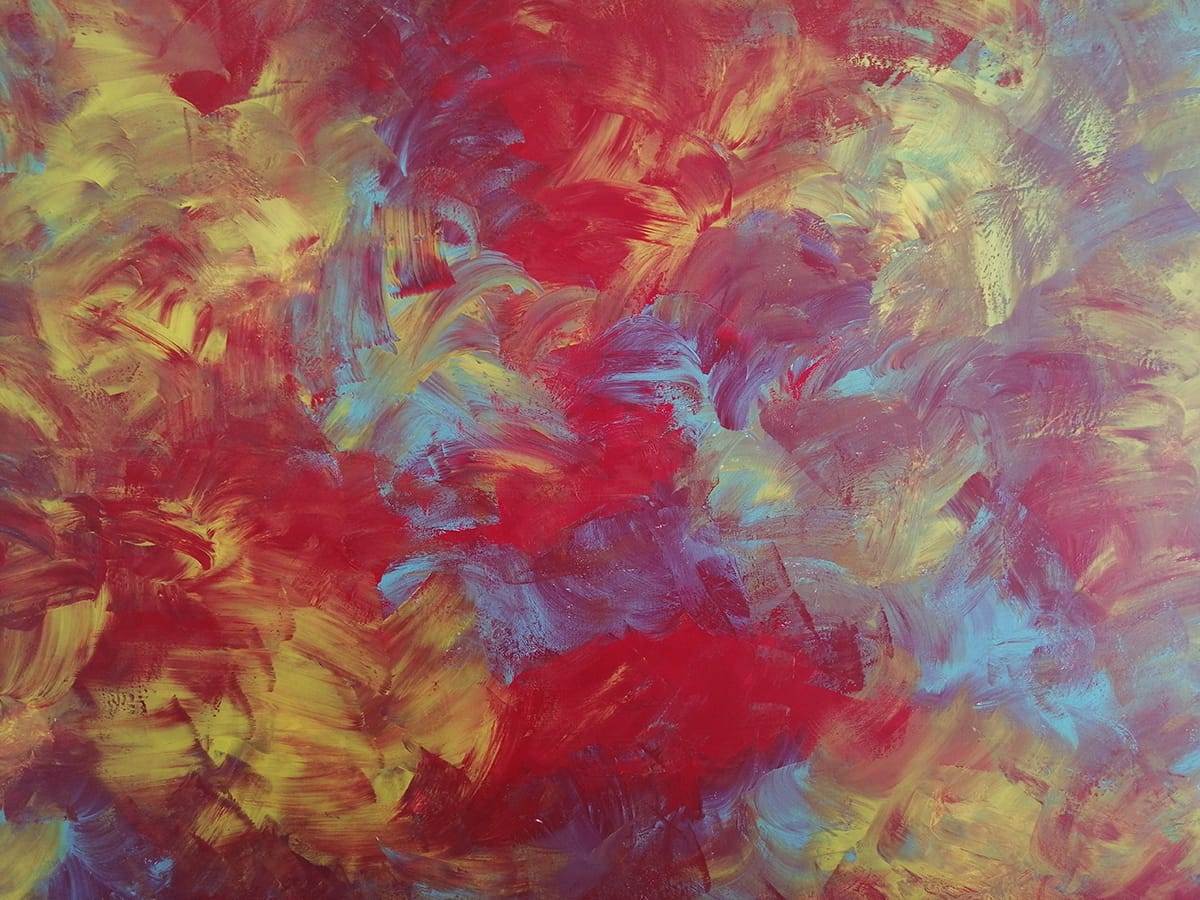 beautiful, colorful abstract astrological channeled painting