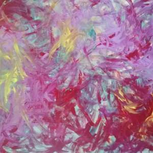 beautiful, colorful abstract astrological channeled painting