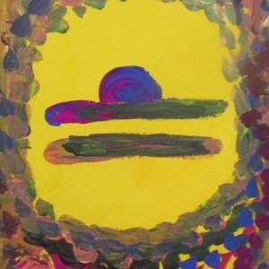 astrology painting of zodiac sign libra