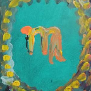 astrology painting of zodiac sign virgo