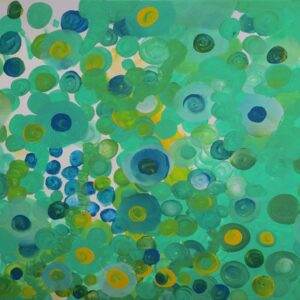 beautiful, colorful abstract astrological channeled painting