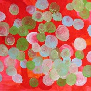 beautiful, colorful abstract astrological channeled painting