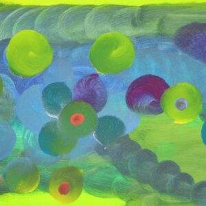 beautiful, colorful abstract astrological channeled painting