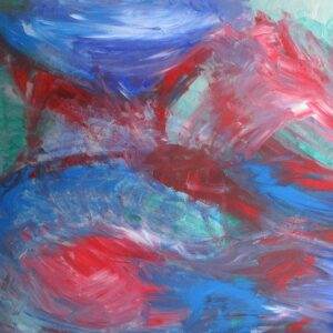 beautiful, colorful abstract astrological channeled painting