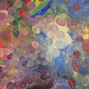 beautiful, colorful abstract astrological channeled painting