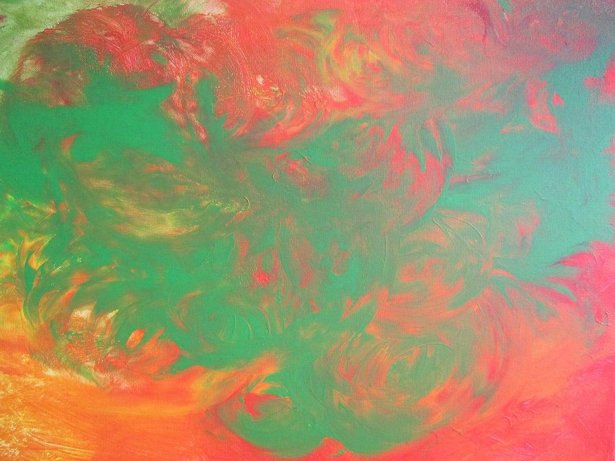 beautiful, colorful abstract astrological channeled painting